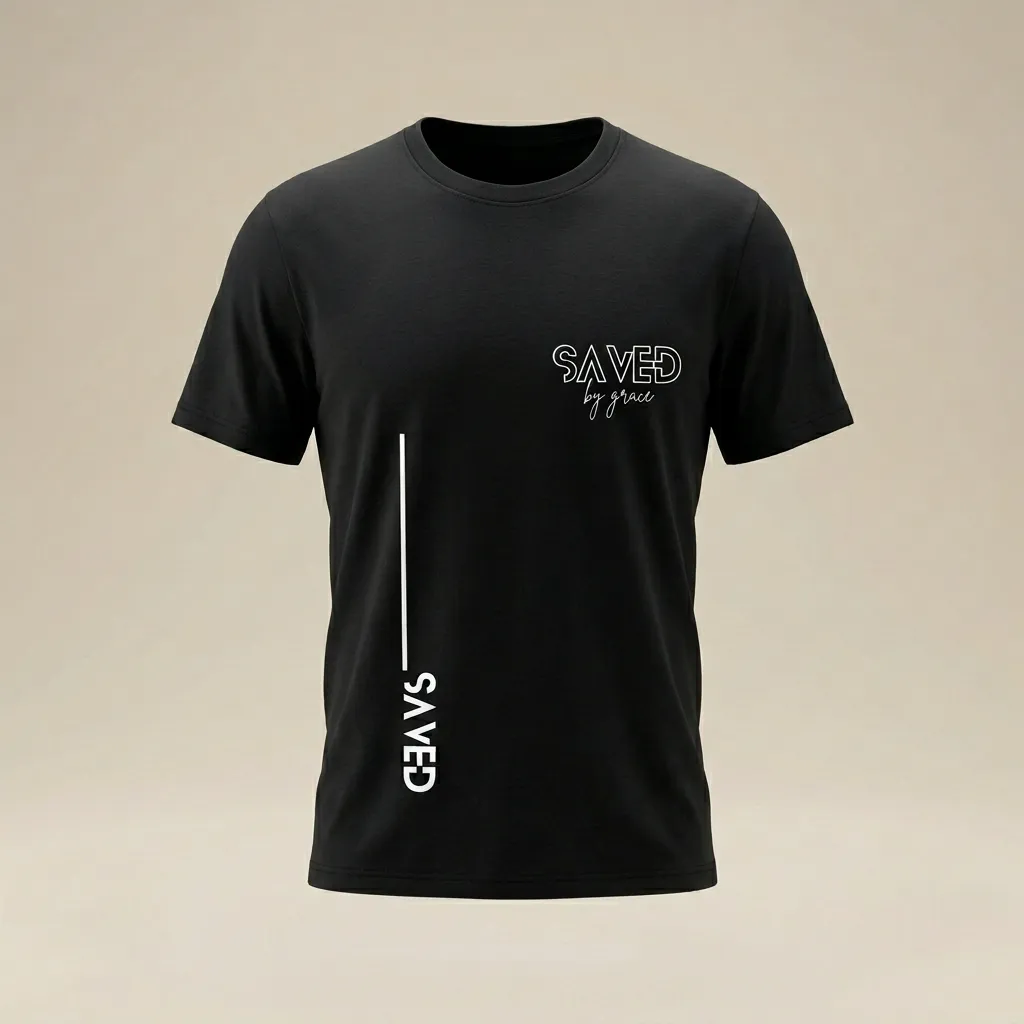Saved by grace T-shirt - Image 3