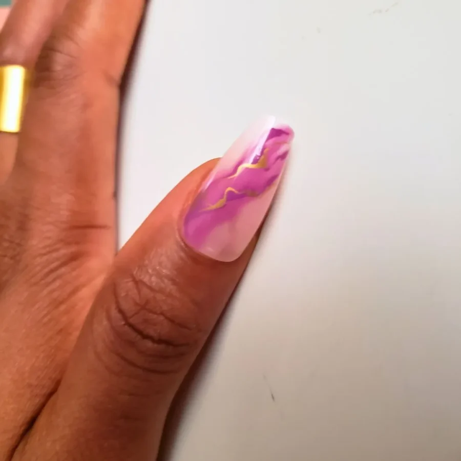 Violet Faux Nails