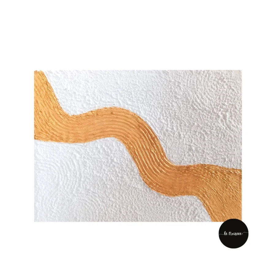 Golden River Textured Art [Unframed] - Image 3