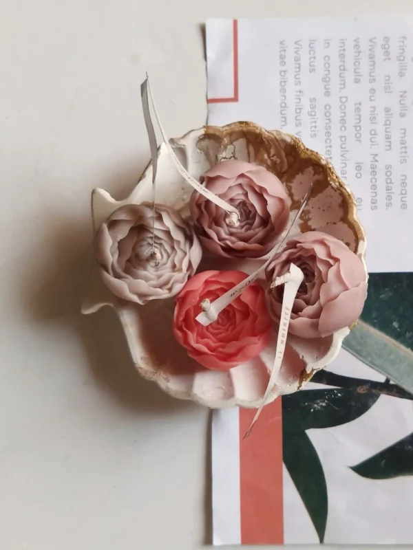 Mini-rose candle & Wax melt