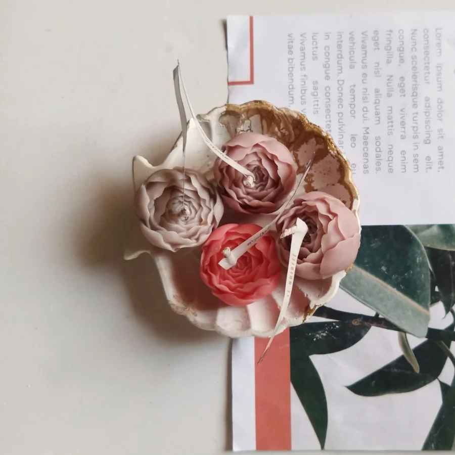 Mini-rose candle & Wax melt - Image 2
