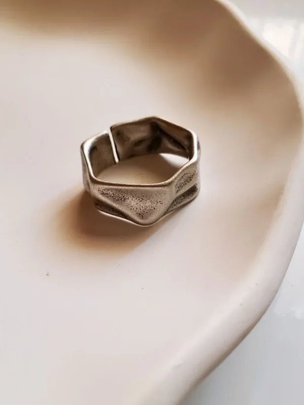 Anton Stainless Steel Unisex Ring