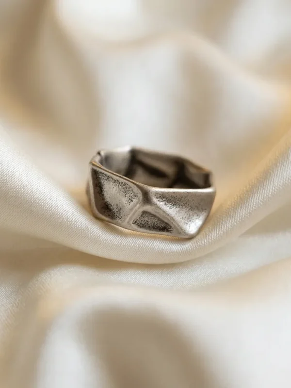Anton Stainless Steel Unisex Ring