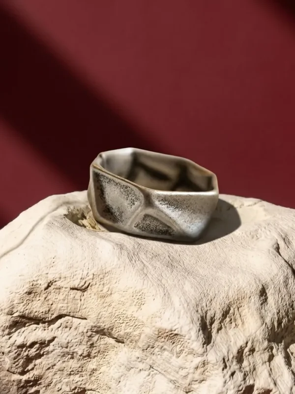 Anton Stainless Steel Unisex Ring