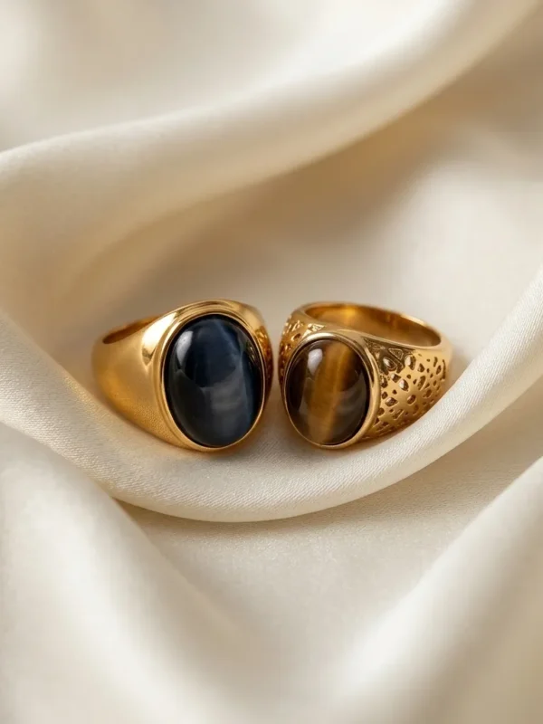 Audrey Stainless Steel Unisex Ring