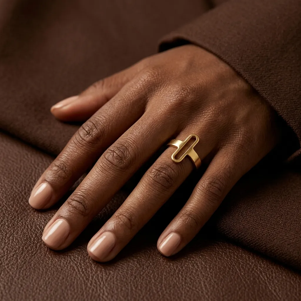 Élise Stainless Steel Ring - Image 3