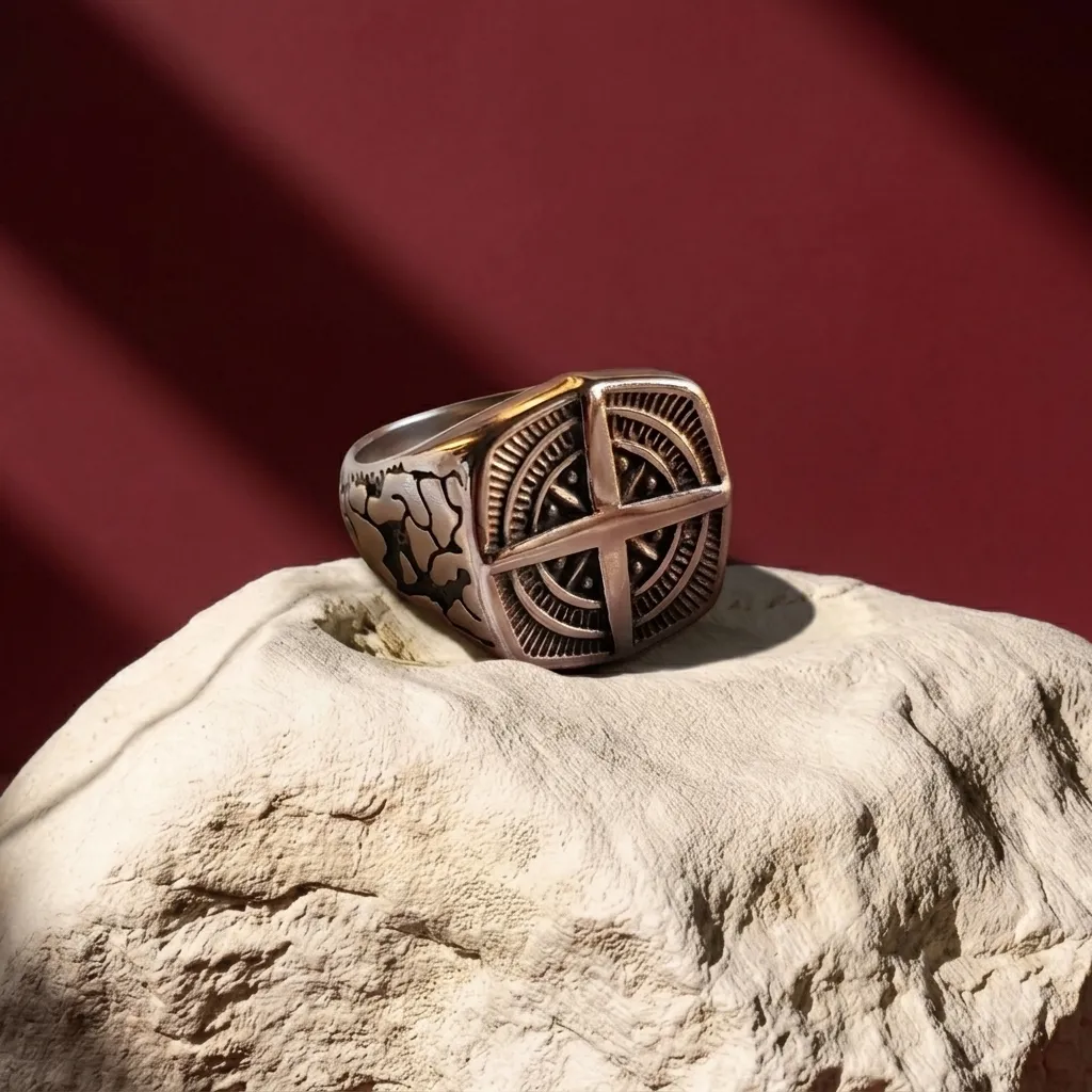 Léon Stainless Steel Unisex Ring - Image 2