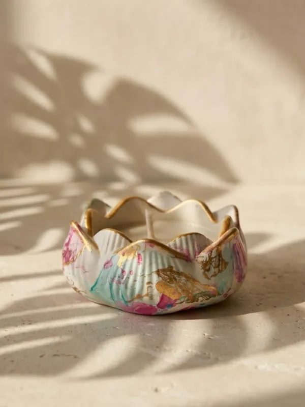 Soy Candle – Lotus Cement Jar