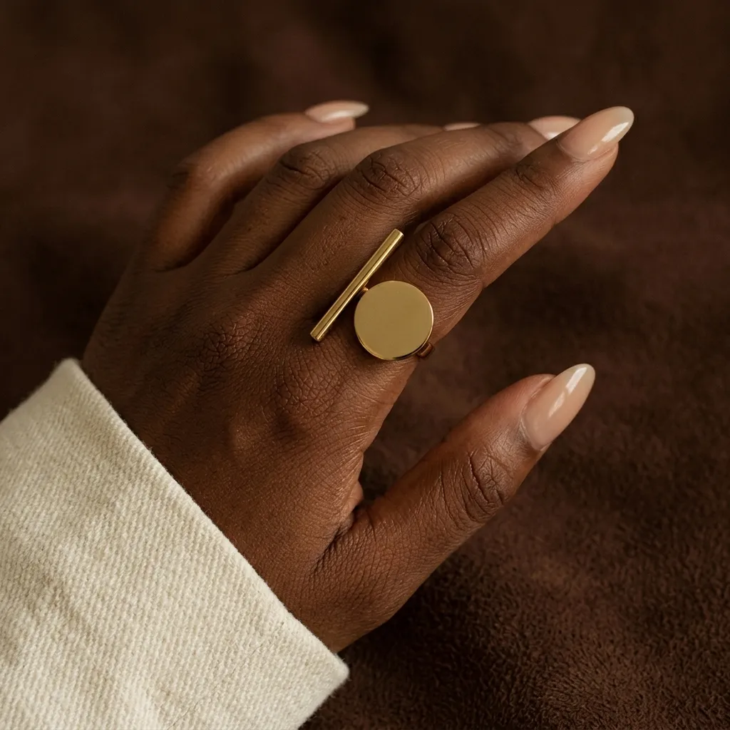 Mia Stainless Steel Ring - Image 3
