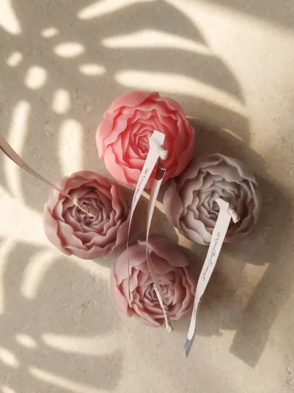 Mini-rose candle & Wax melt