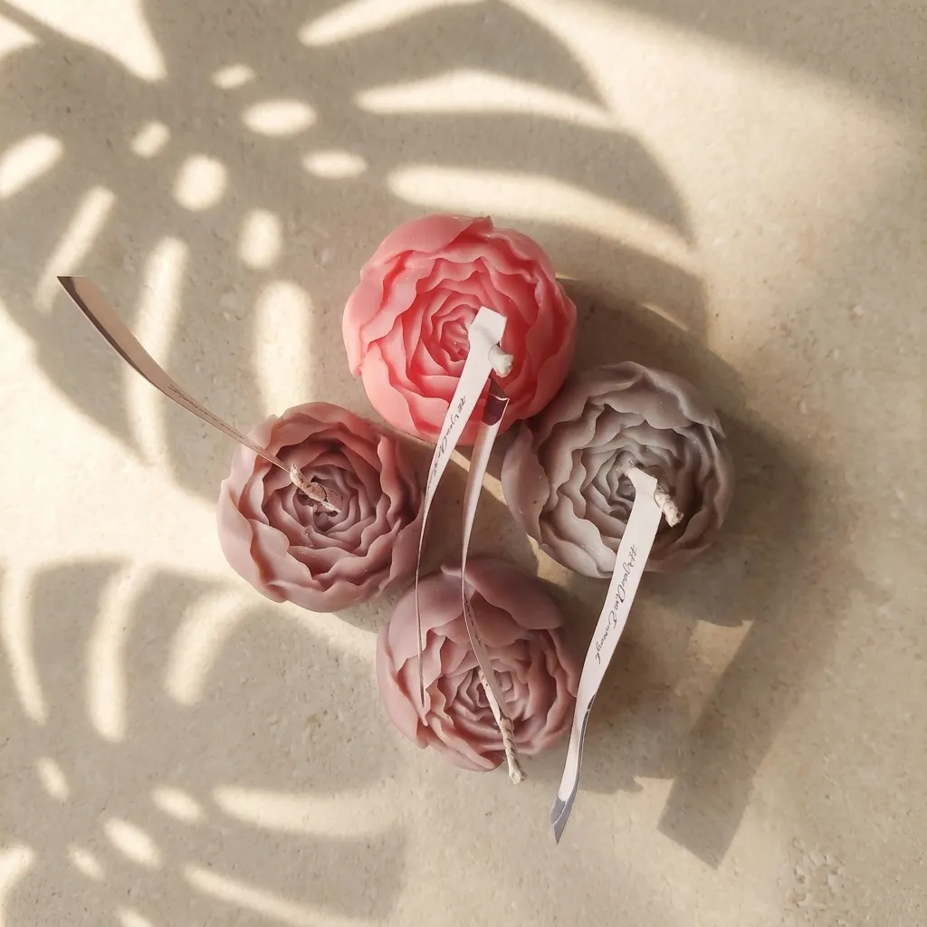Mini-rose candle & Wax melt - Image 2