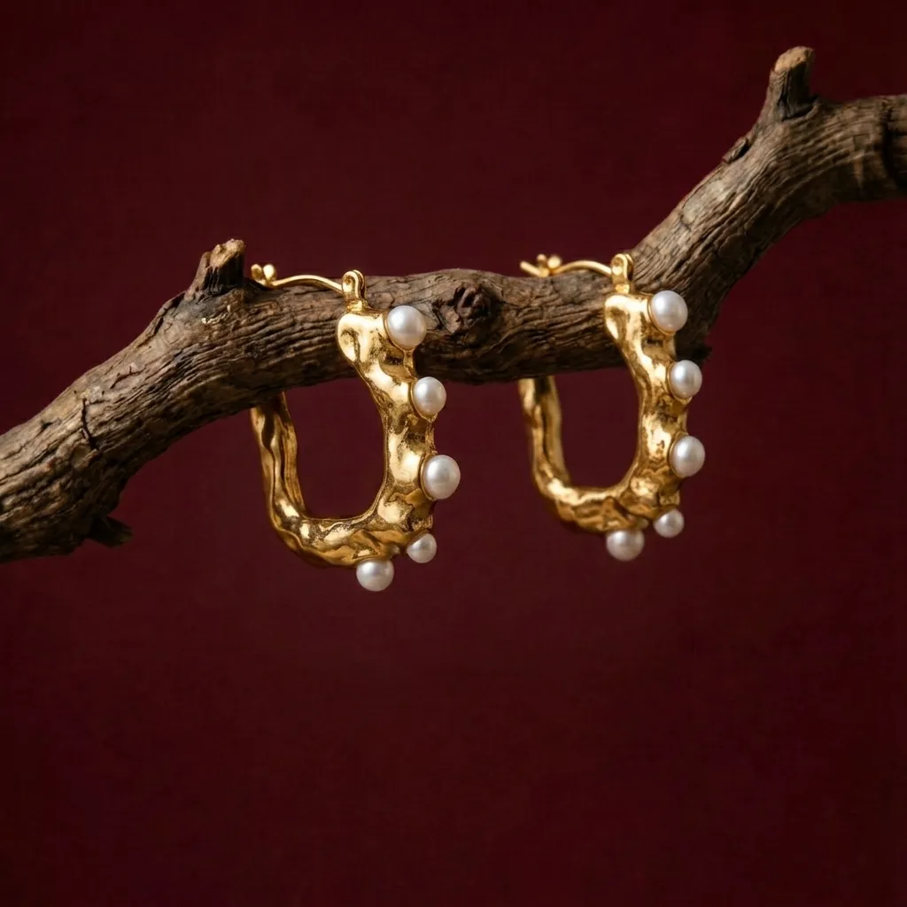 Odette Stainless Steel Earrings - Image 3