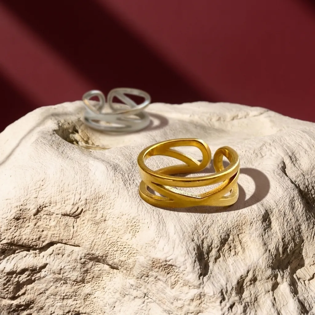 Renée Stainless Steel Ring - Image 2