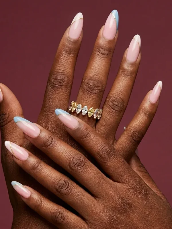 Rose Faux Nails