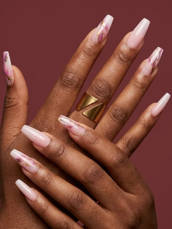 Violet Faux Nails