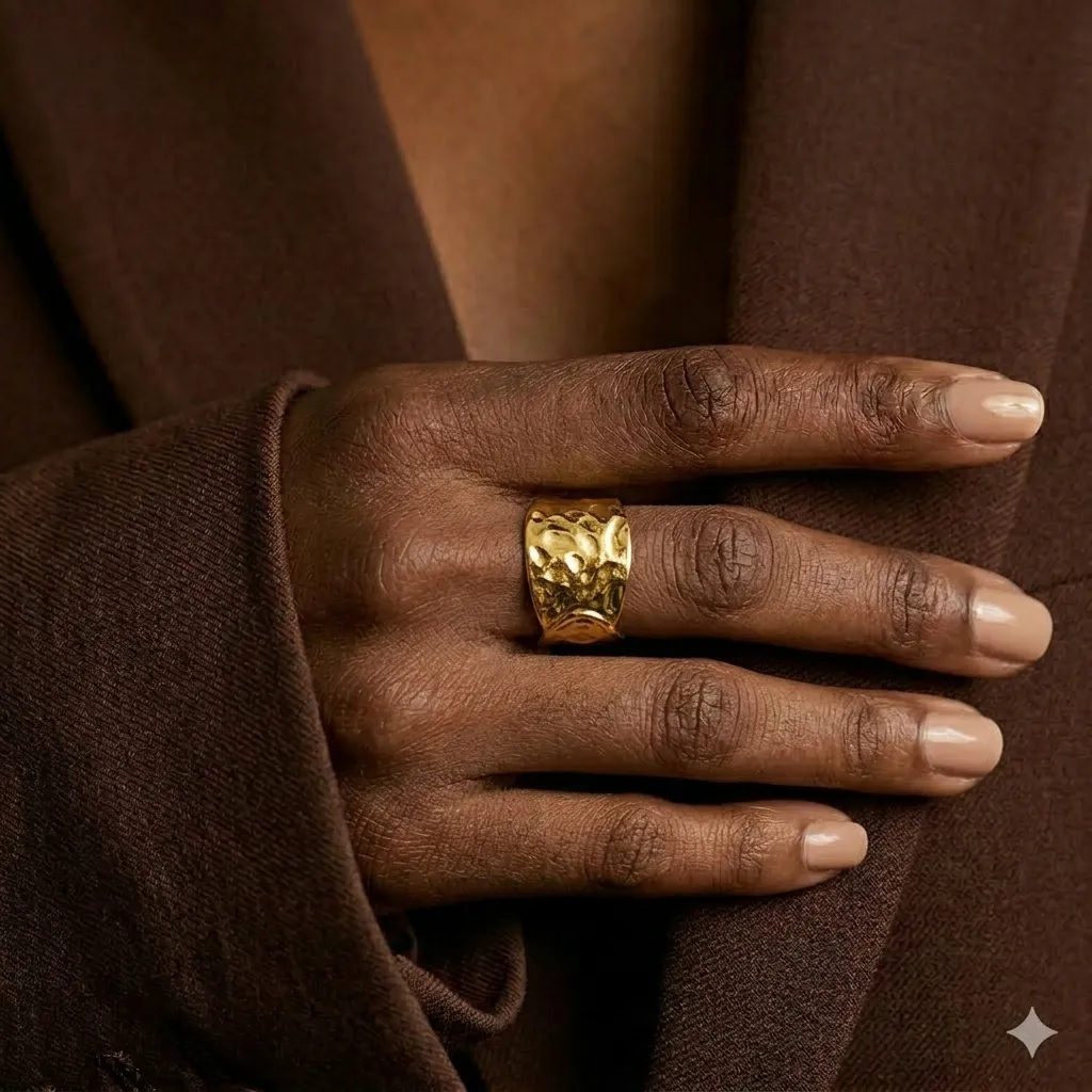 Violette Stainless Steel Ring - Image 3