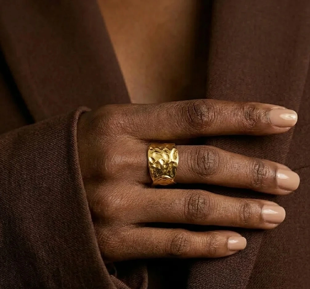 Violette Stainless Steel Ring - Image 3
