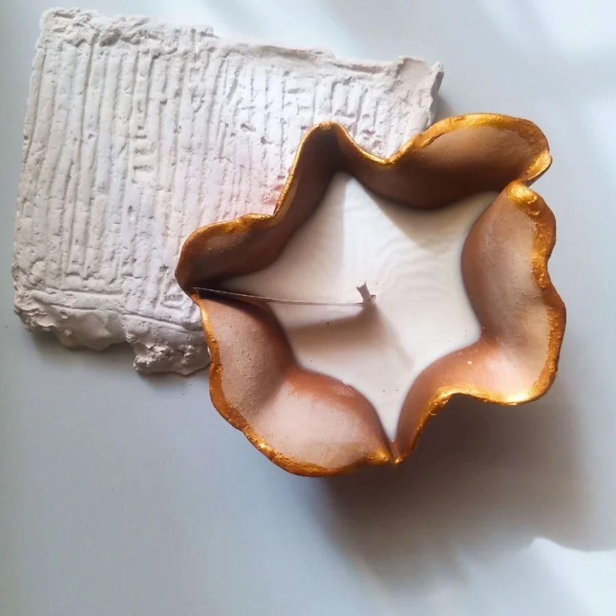 Ambre - Handmade Clay Jar Candle - Image 3