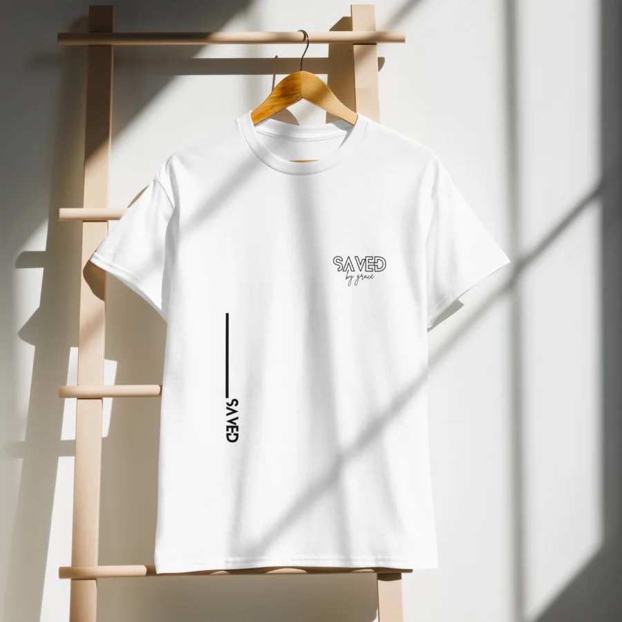 Saved by grace T-shirt - Image 2