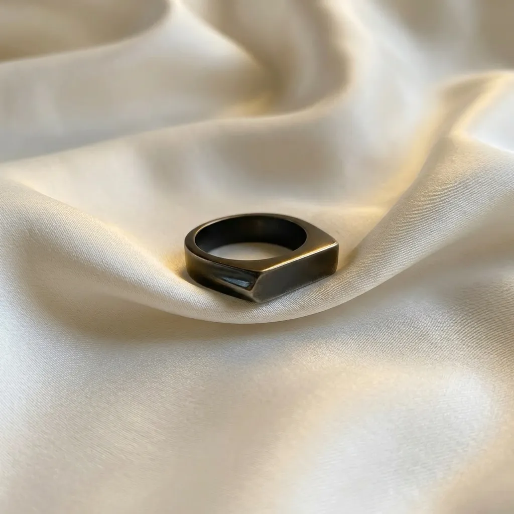Douceur Stainless Steel Unisex Ring - Image 3