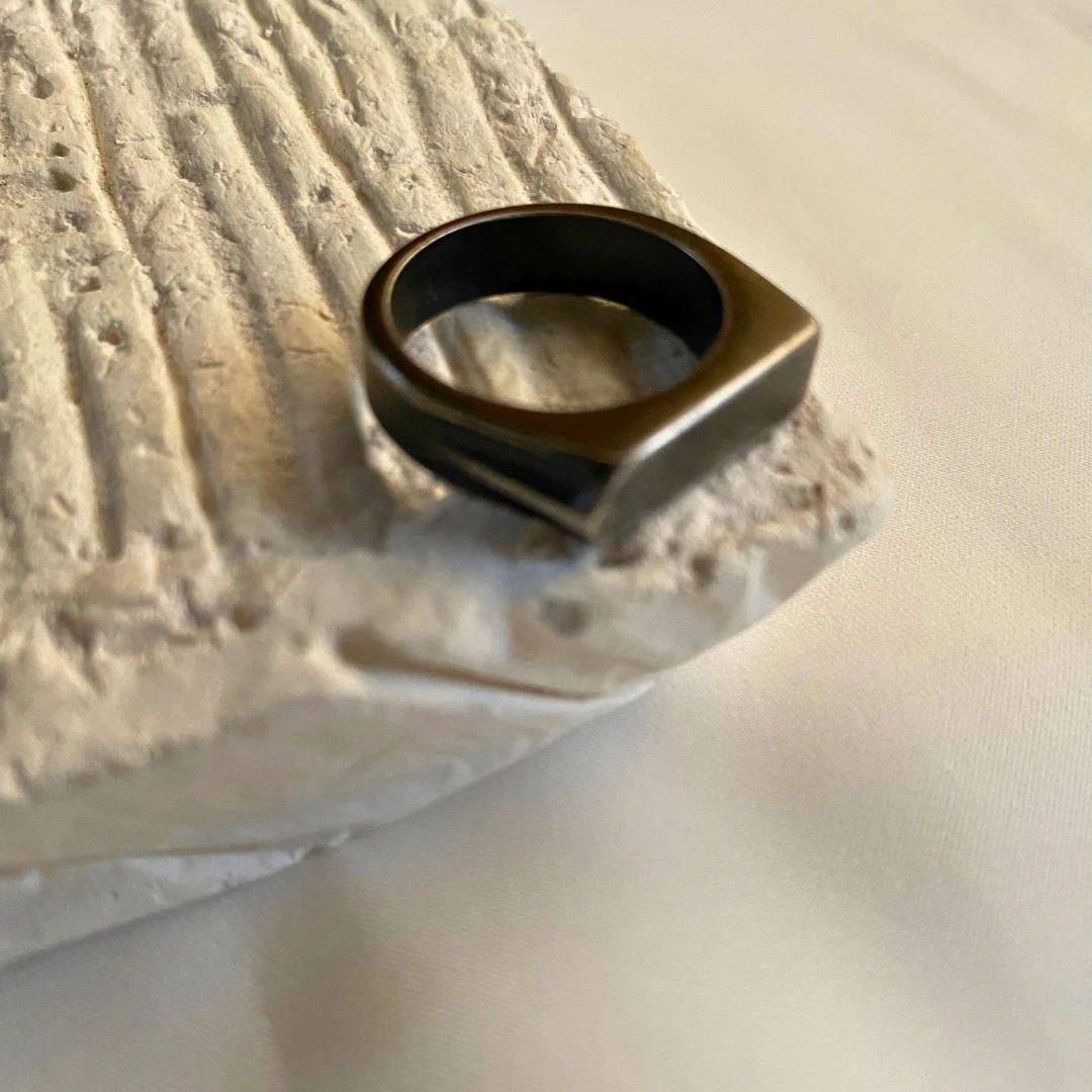 Douceur Stainless Steel Unisex Ring - Image 2