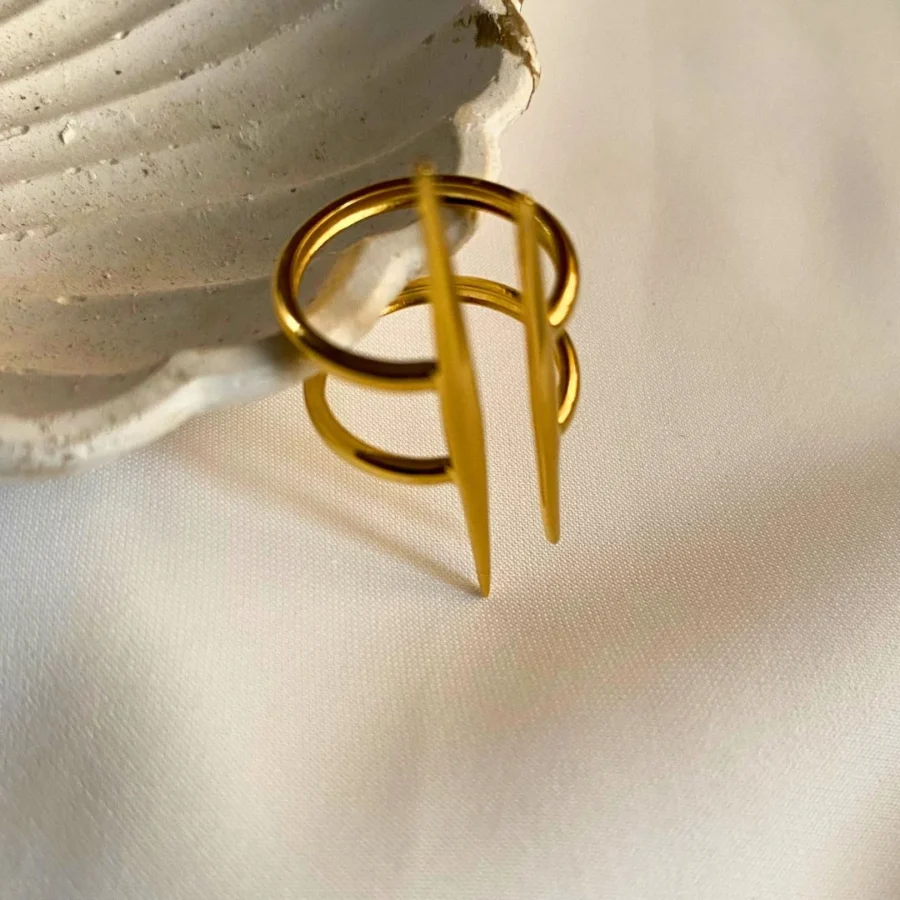 Mirabelle Stainless Steel Ring - Image 3