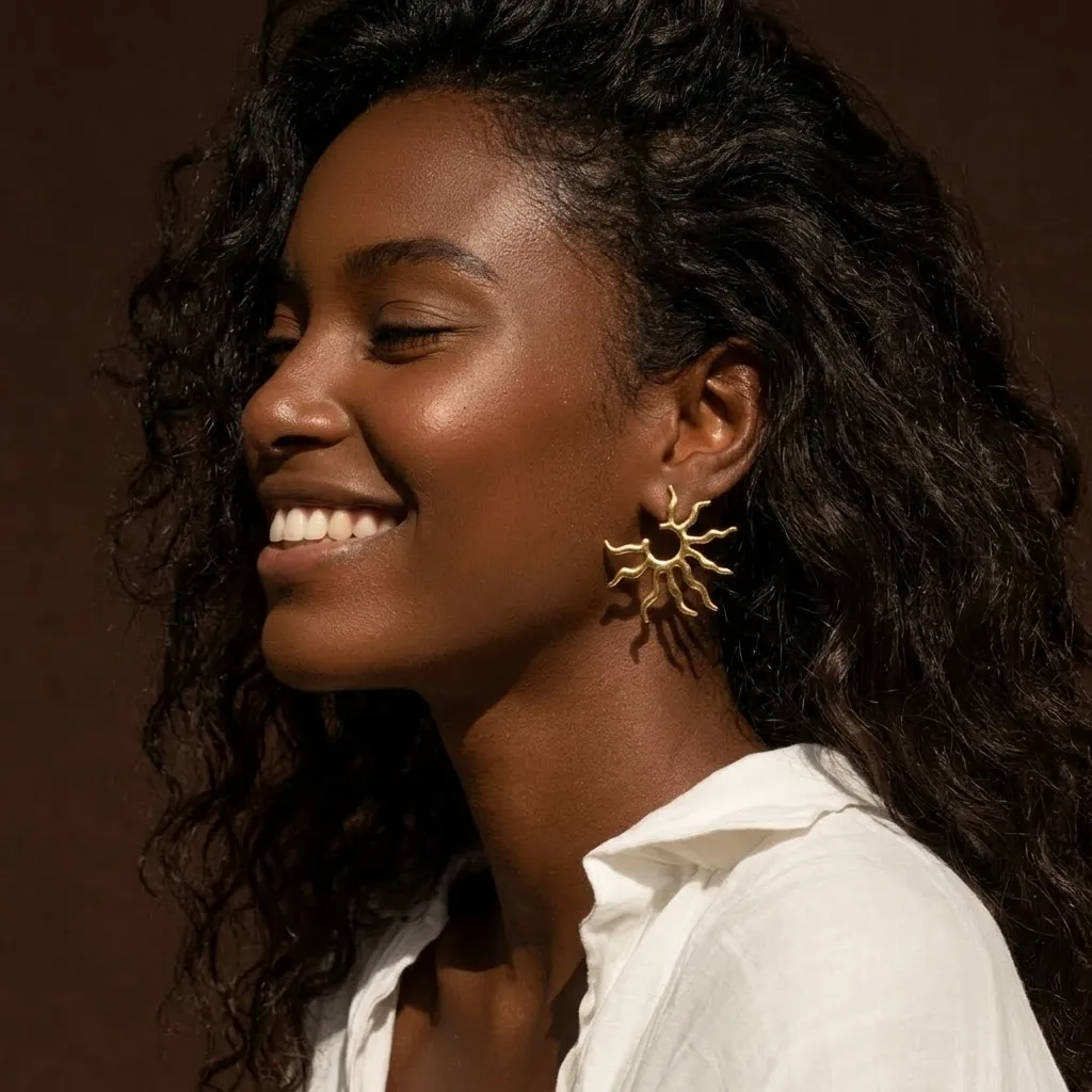 Oriane Stainless Steel Earrings - Image 3