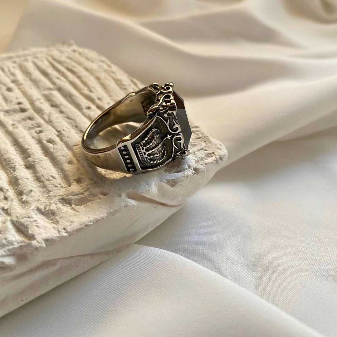 Romain Stainless Steel Unisex Ring - Image 2
