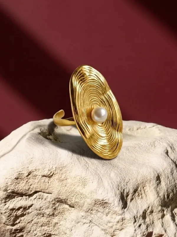 Roselle Stainless Steel Ring