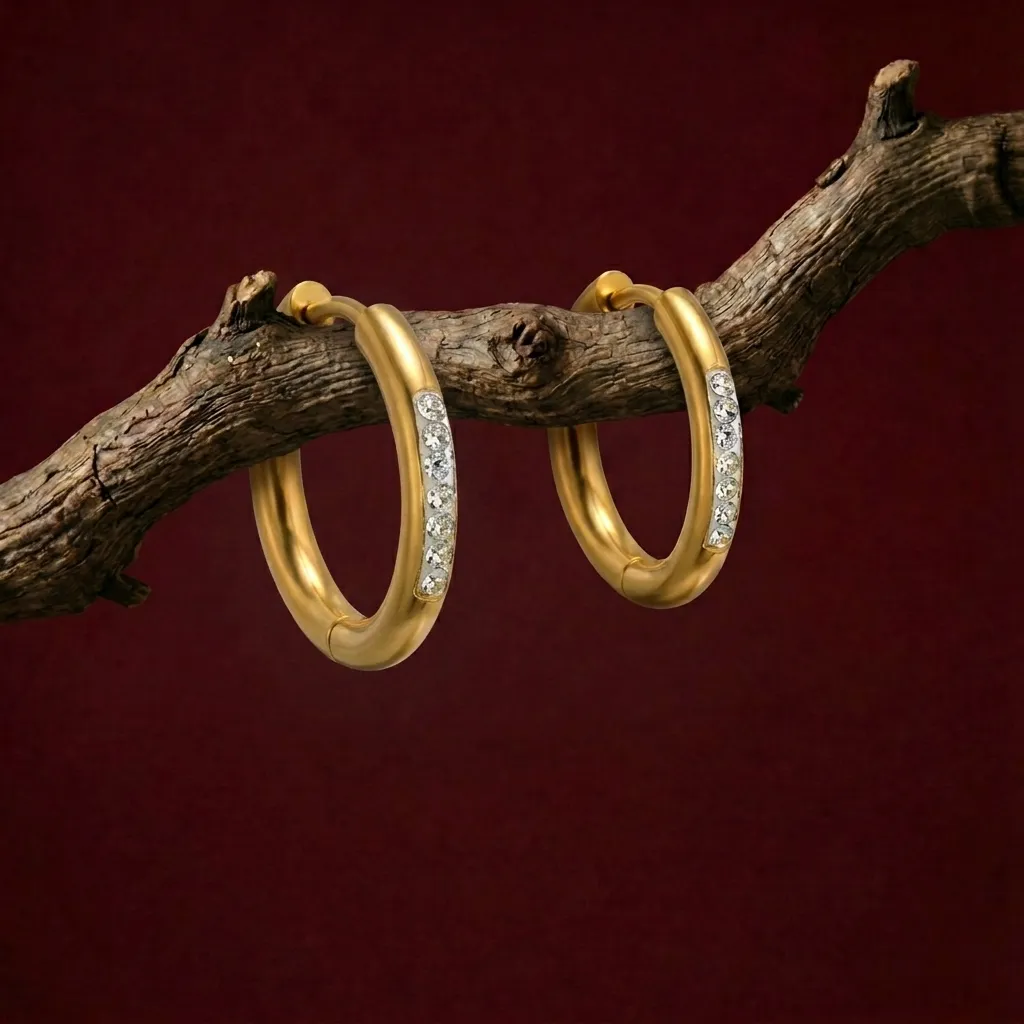 Saphine Stainless Steel Earrings - Image 2