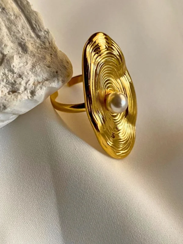 Roselle Stainless Steel Ring