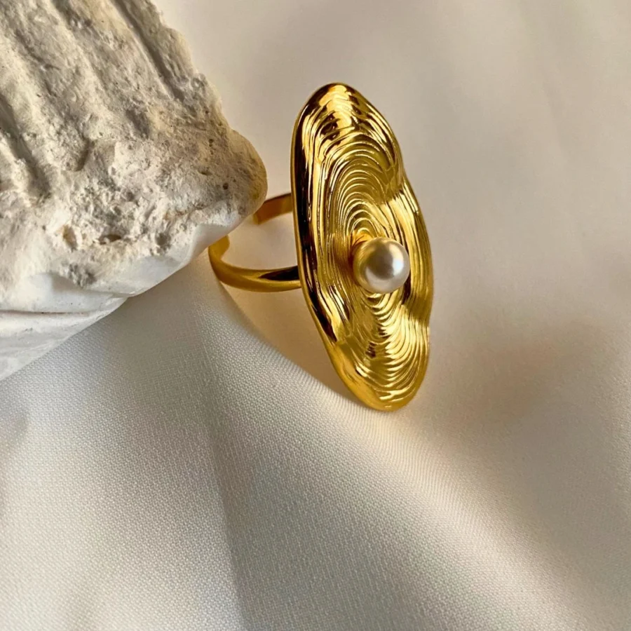 Roselle Stainless Steel Ring