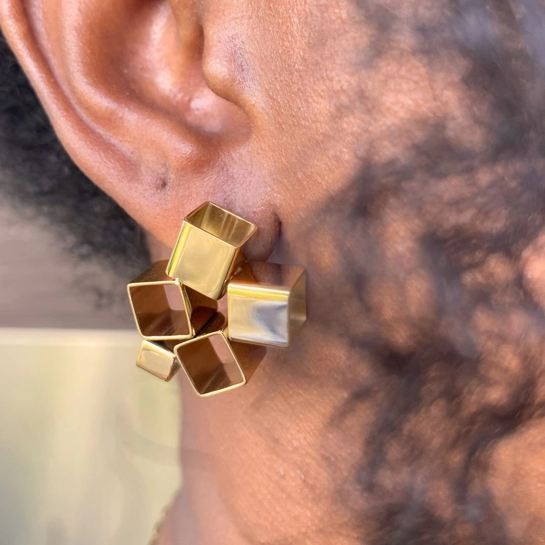 Liora Stainless Steel Earrings - Image 2