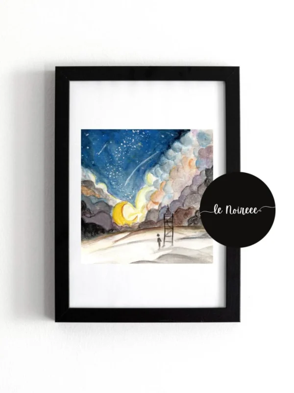 Moonstruck – Watercolor Painting
