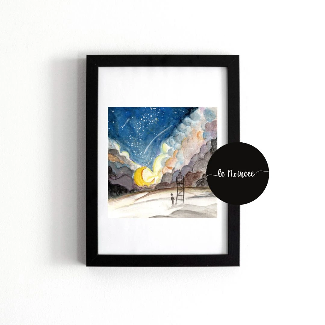 Moonstruck - Watercolor Painting - Image 2