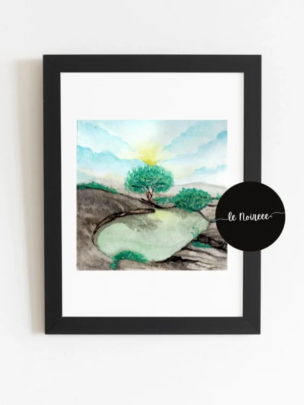 The Oasis – Watercolor Painting