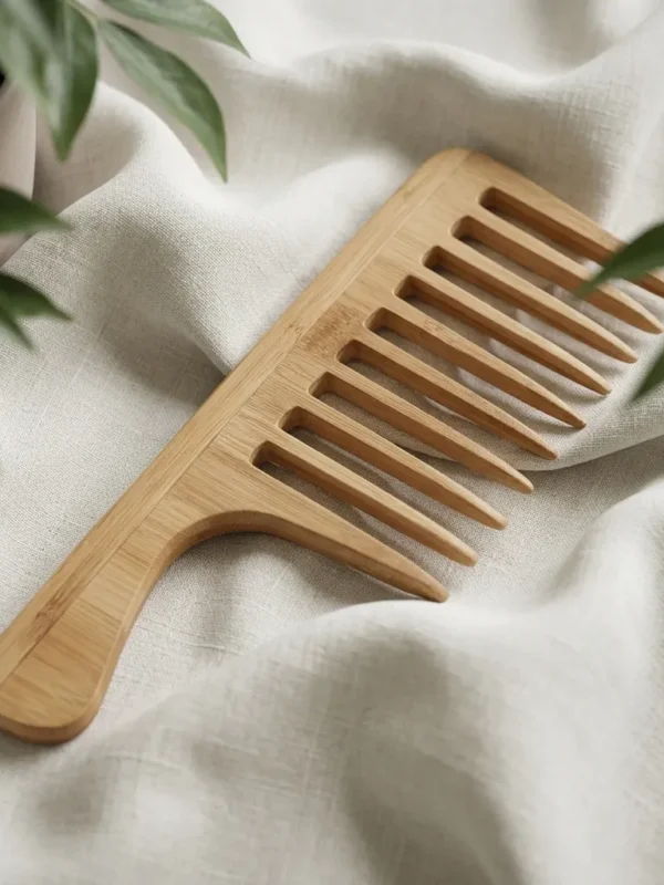Wide-tooth Bamboo Comb