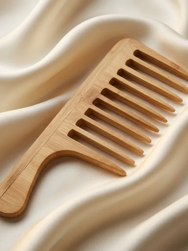Wide-tooth Bamboo Comb